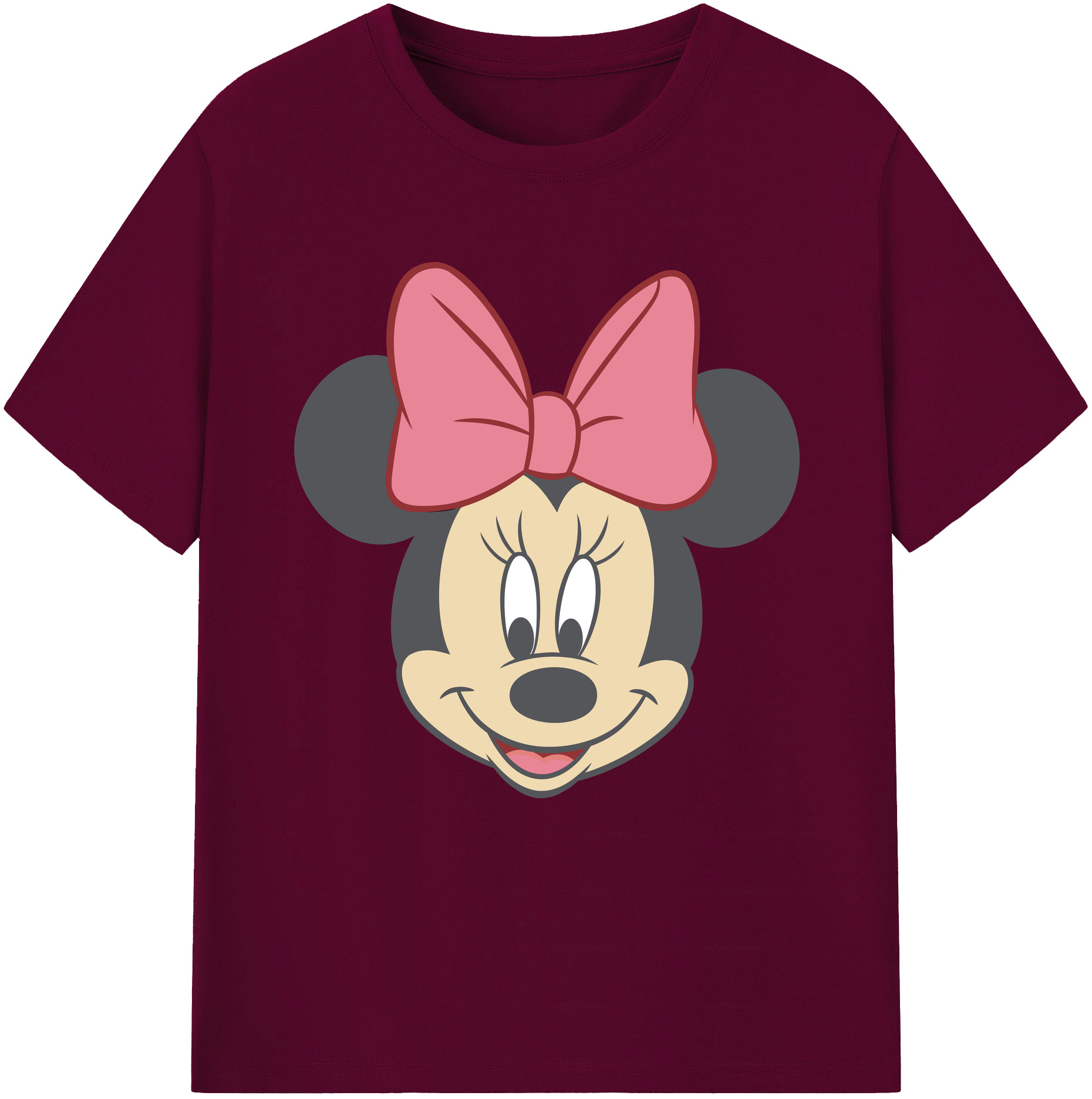 （画像用） ミッキーマウス Mickey Mouse レディースカジュアルプリントTシャツ（綿100％）